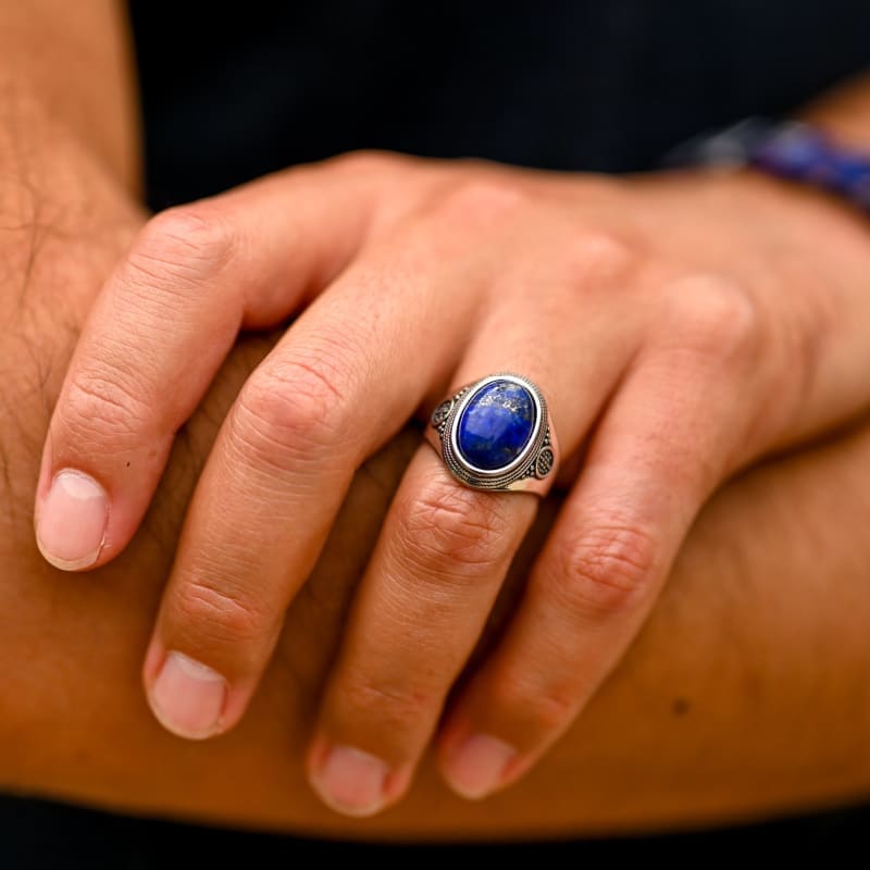 Bague Chevaliere Homme Bague Lapis Lazuli Femme Chevalière Homme Artisanale Pier Bague Chevaliere Homme Bague Lapis Lazuli Femme Chevalière Homme Artisanale Pier