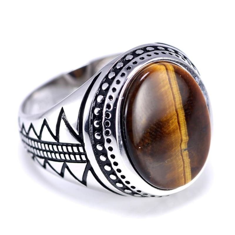 Bague Oeil de Tigre Homme | Univers Minéral