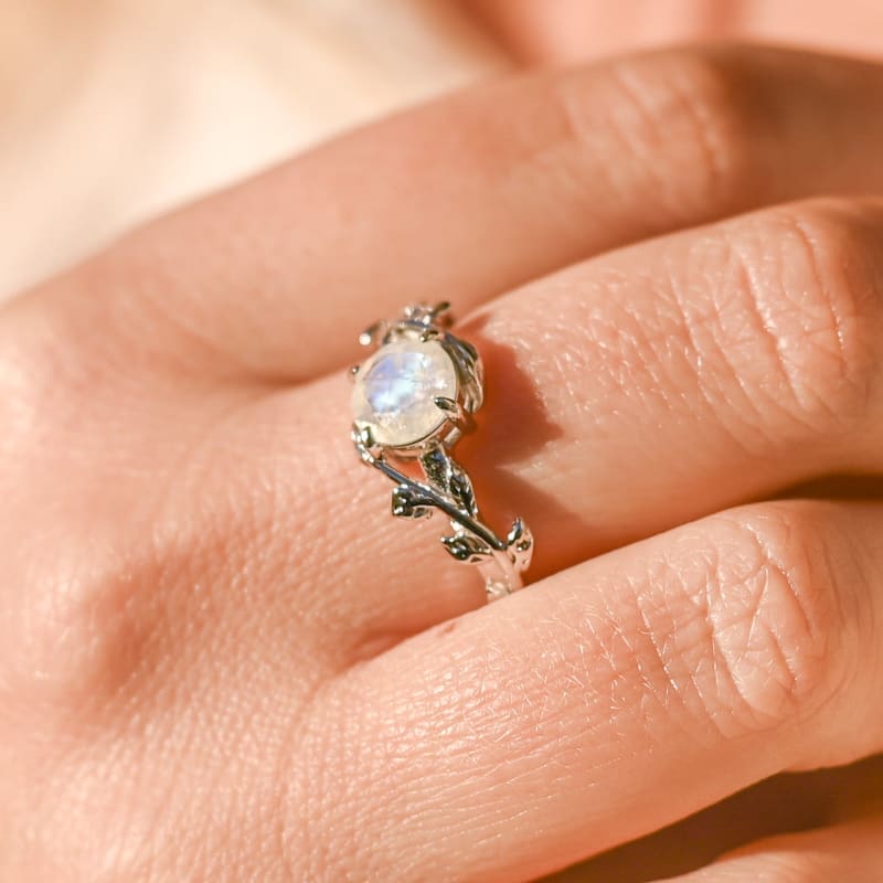 Bague Pierre de lune Argent 925 | Univers Minéral