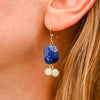 Boucle d’oreille Lapis-Lazuli et Amazonite | Univers Minéral