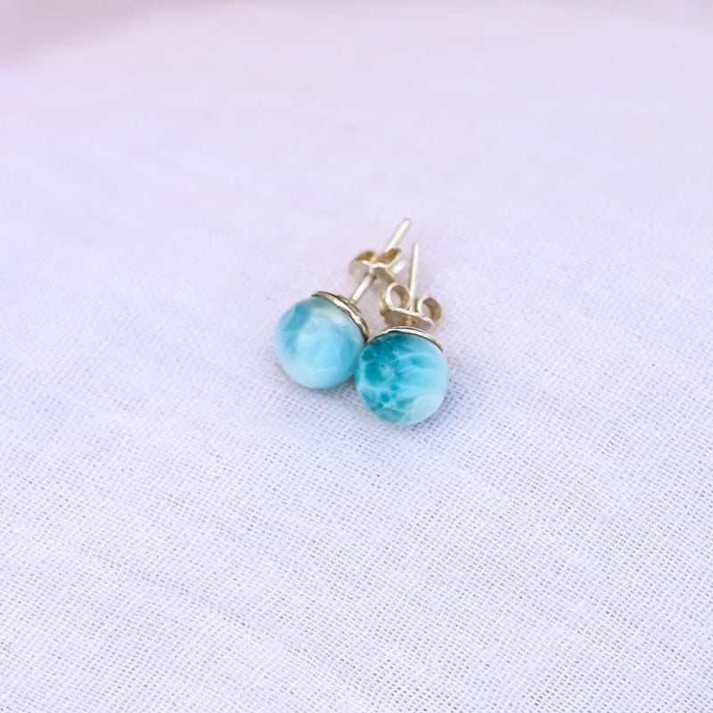 Boucle d’oreille Larimar | Univers Minéral