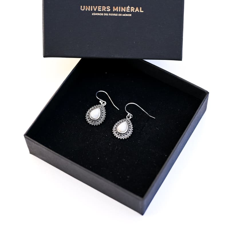 Boucles d’oreilles en Pierre de Lune | Univers Minéral