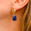 Boucles d’oreilles Lapis Lazuli Coquillage | Univers Minéral