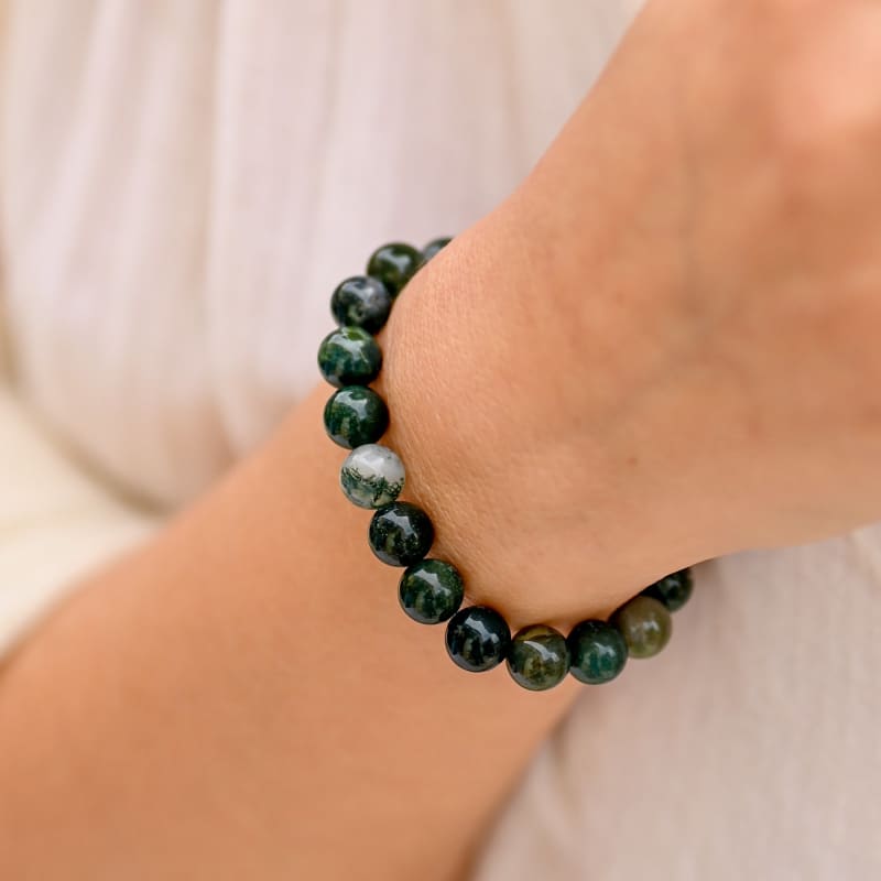 Bracelet Agate mousse | Univers Minéral