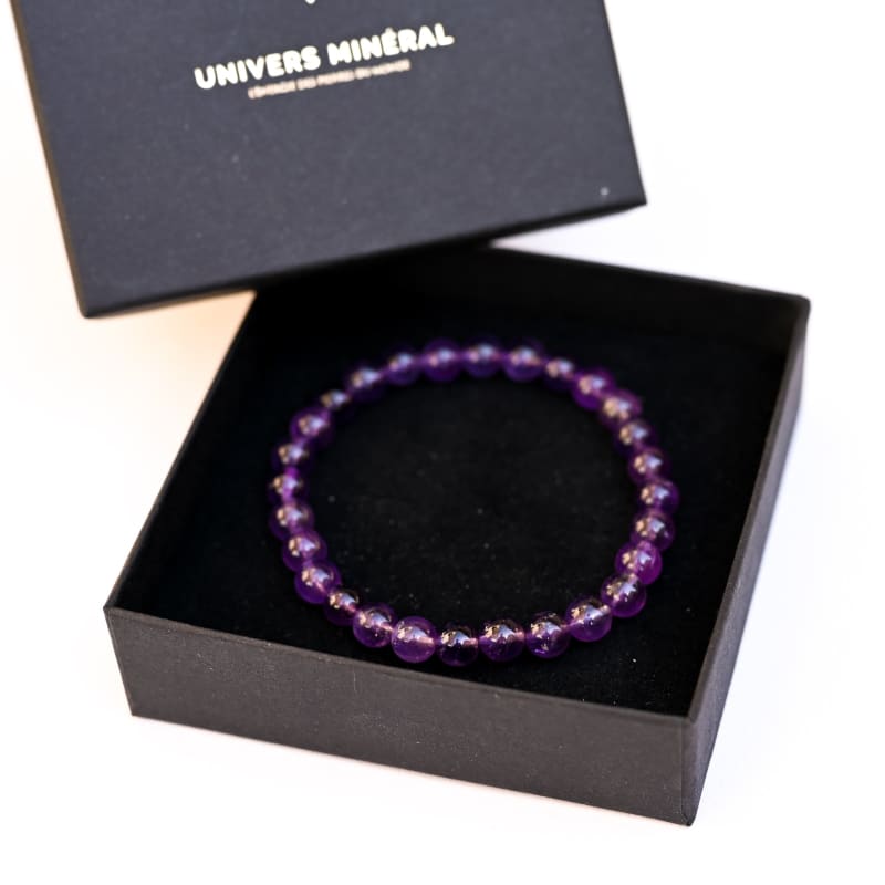 Bracelet en améthyste 8mm | Univers Minéral