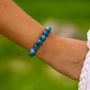 Bracelet en Apatite Bleue 10mm | Univers Minéral