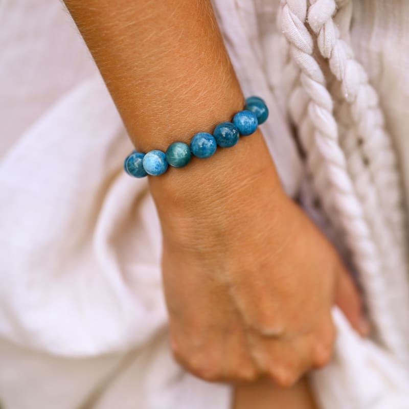 Bracelet Apatite Bleue  Perte de poids  Plaisir du Yoga