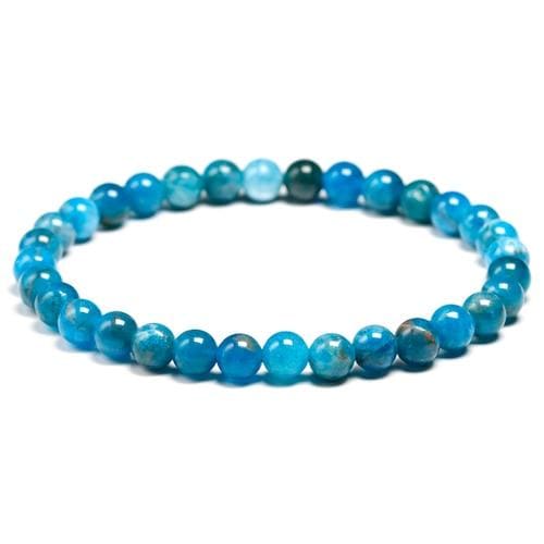 Bracelet en Apatite Bleue 6mm | Univers Minéral