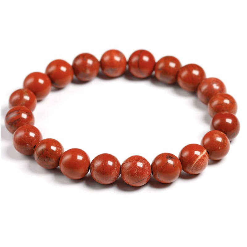 Bracelet Jaspe Rouge 10mm | Univers Minéral