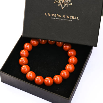 Bracelet Jaspe Rouge 10mm | Univers Minéral