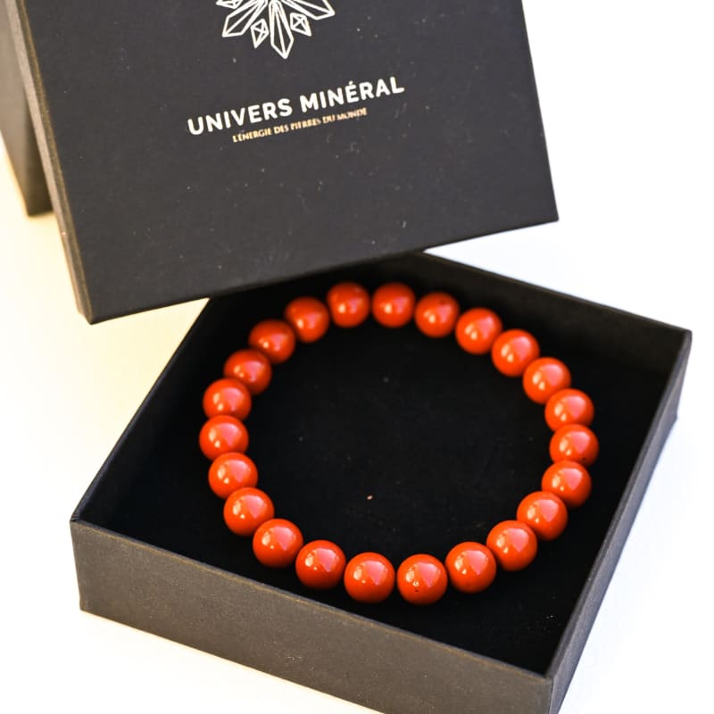 Bracelet Jaspe Rouge 8mm | Univers Minéral