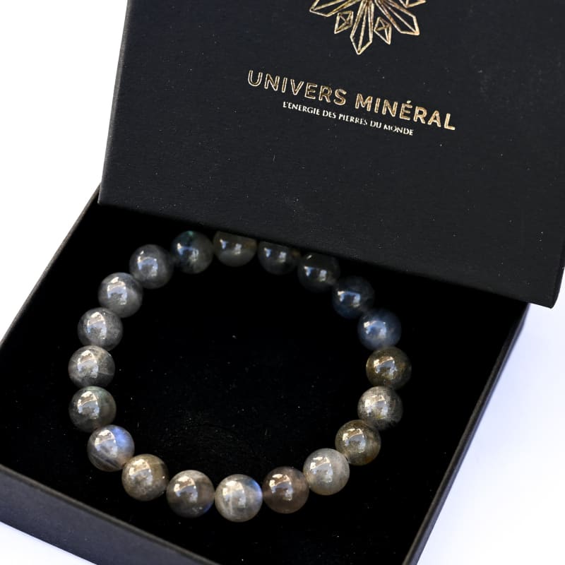 Bracelet Labradorite véritable 8mm | Univers Minéral