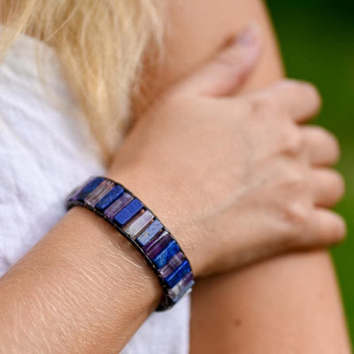 Bracelet lapis Lazuli et Améthyste | Univers Minéral