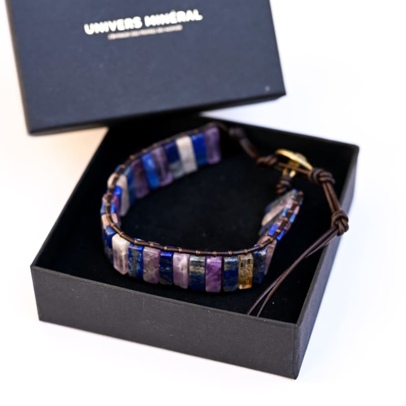 Bracelet lapis Lazuli et Améthyste | Univers Minéral