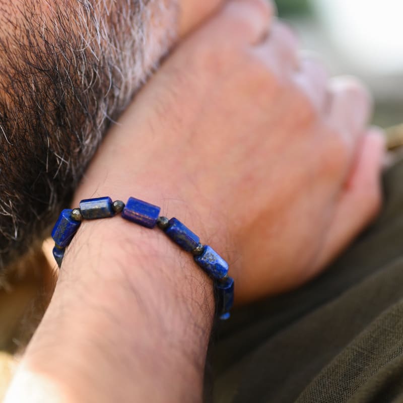 Bracelet lapis Lazuli Homme