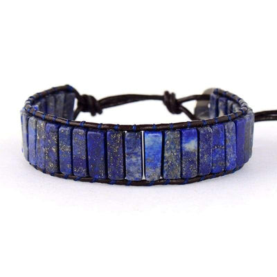 Bracelet lapis Lazuli -Rectangle | Univers Minéral