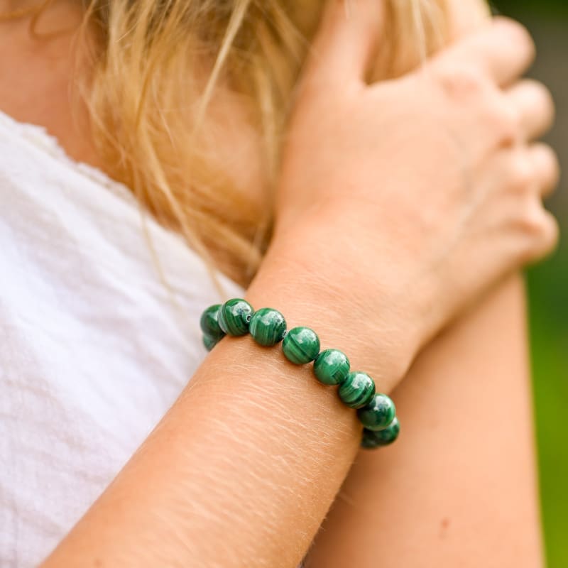 Bracelet Malachite 10mm | Univers Minéral