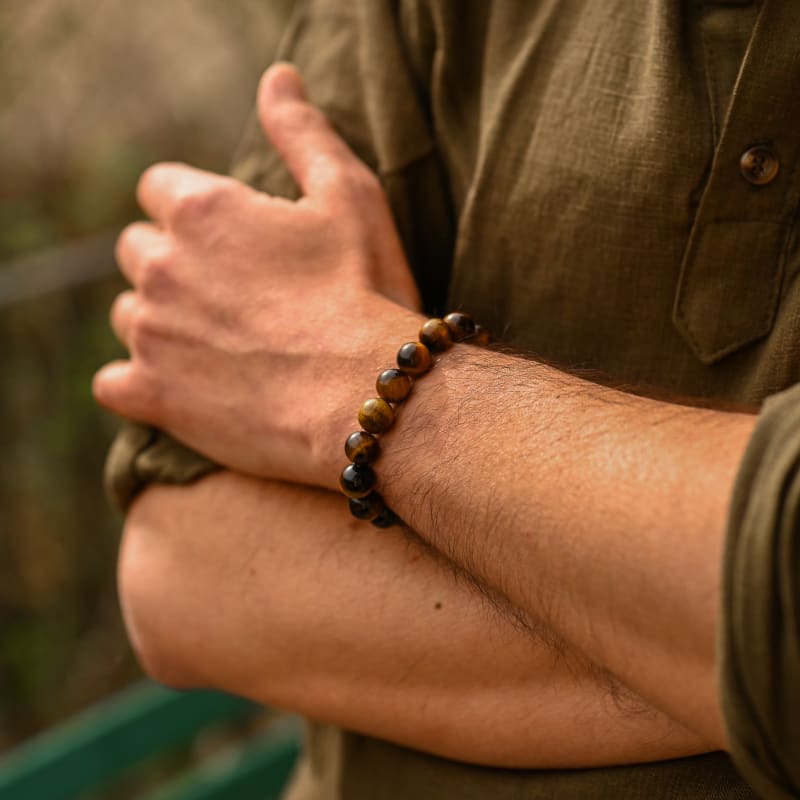 Bracelet Oeil de Tigre 10mm | Univers Minéral