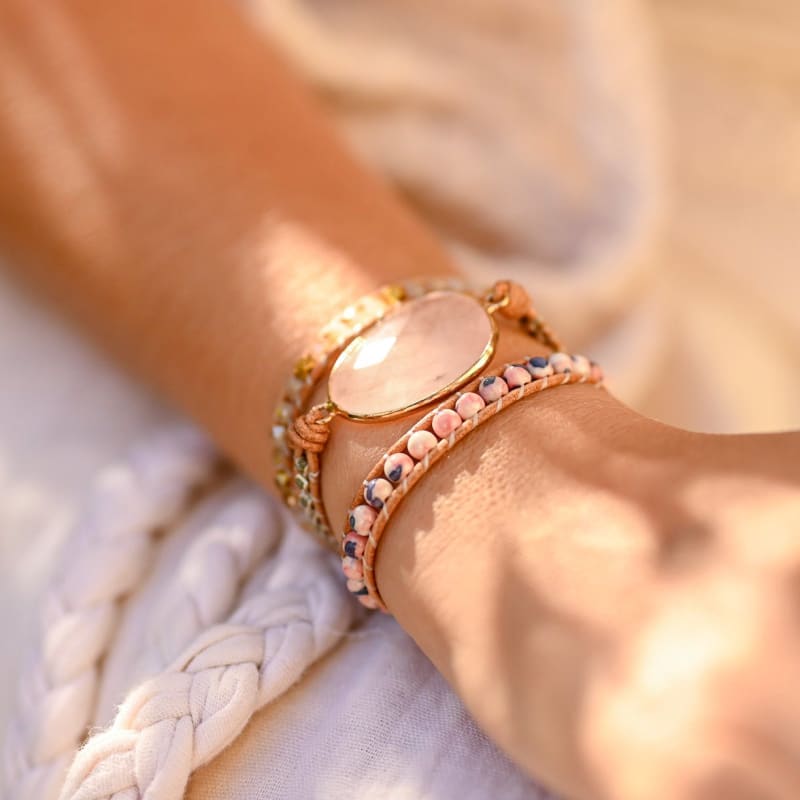 Bracelet Pierre Quartz Rose | Univers Minéral