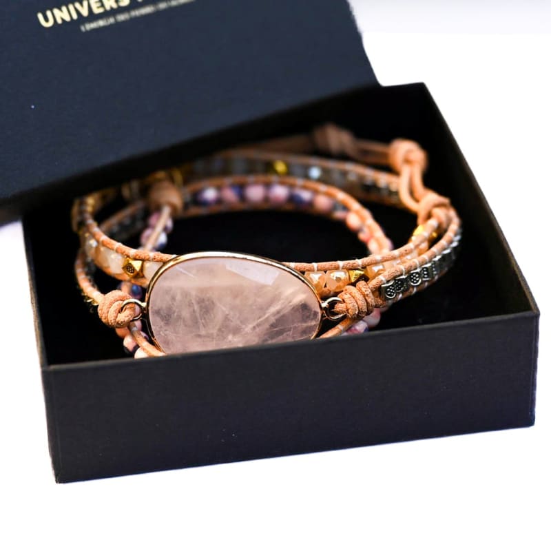 Bracelet Pierre Quartz Rose | Univers Minéral