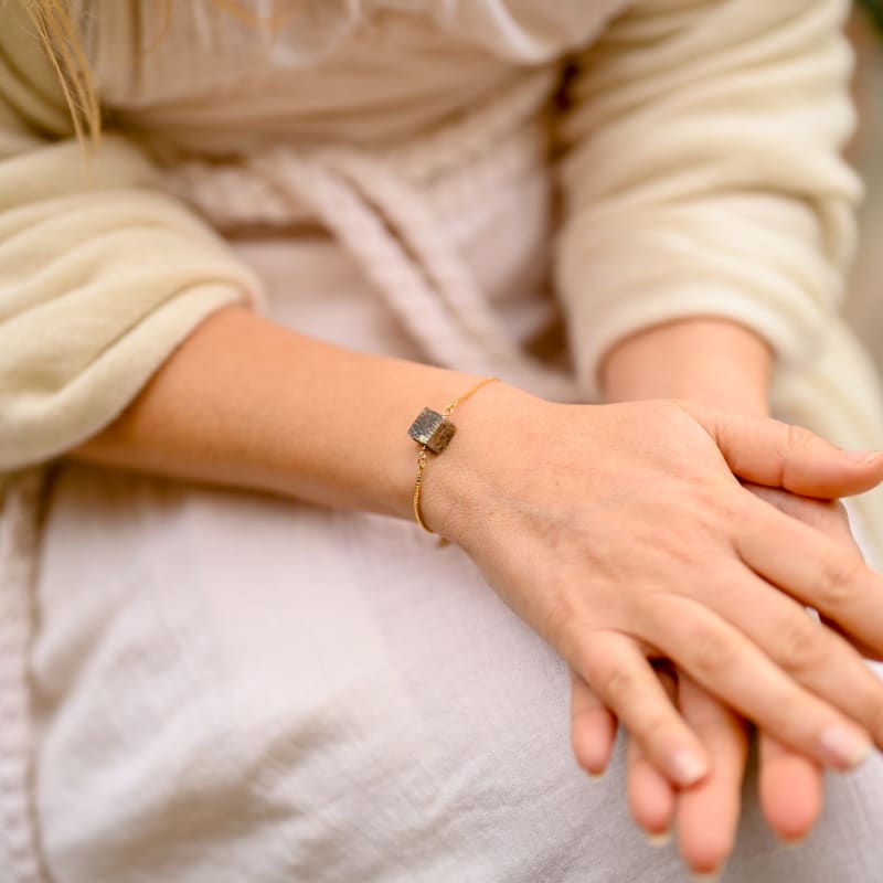 Bracelet Pyrite brute | Univers Minéral