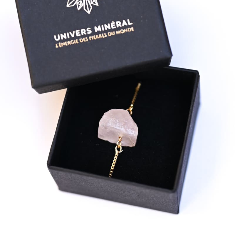 Bracelet Quartz Rose Brut | Univers Minéral