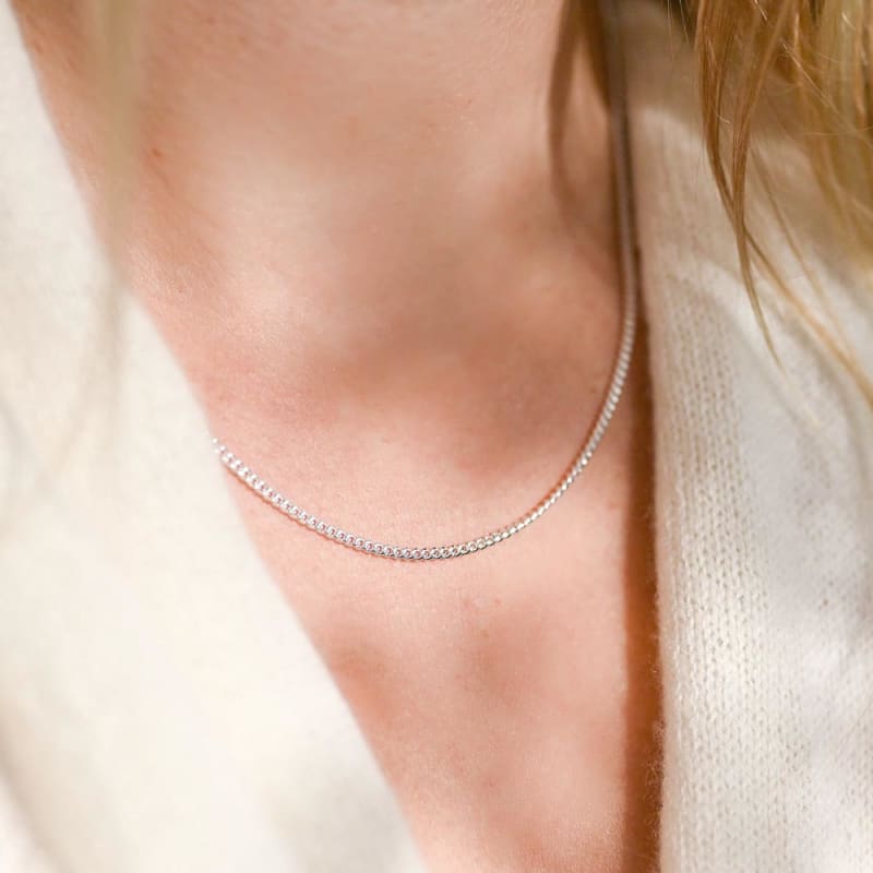 Chaine en argent - Maille gourmette | Univers Minéral