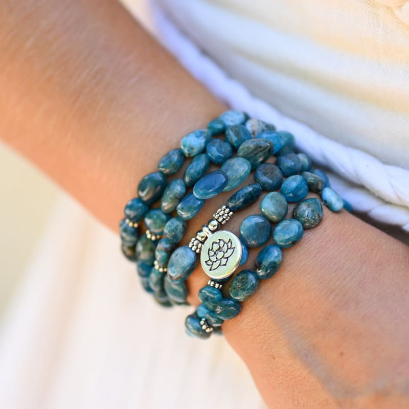 Collier Apatite Bleue | Univers Minéral