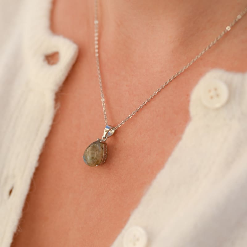 Collier Labradorite Argent | Univers Minéral