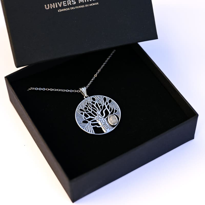 Collier Pierre de Lune Arbre de Vie | Univers Minéral