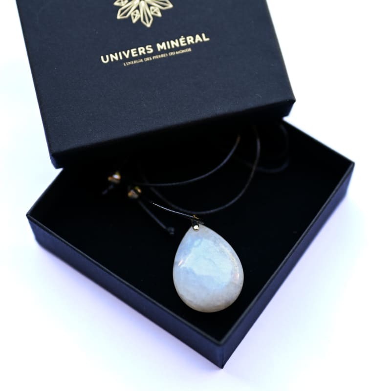 Collier Pierre de lune bleue | Univers Minéral