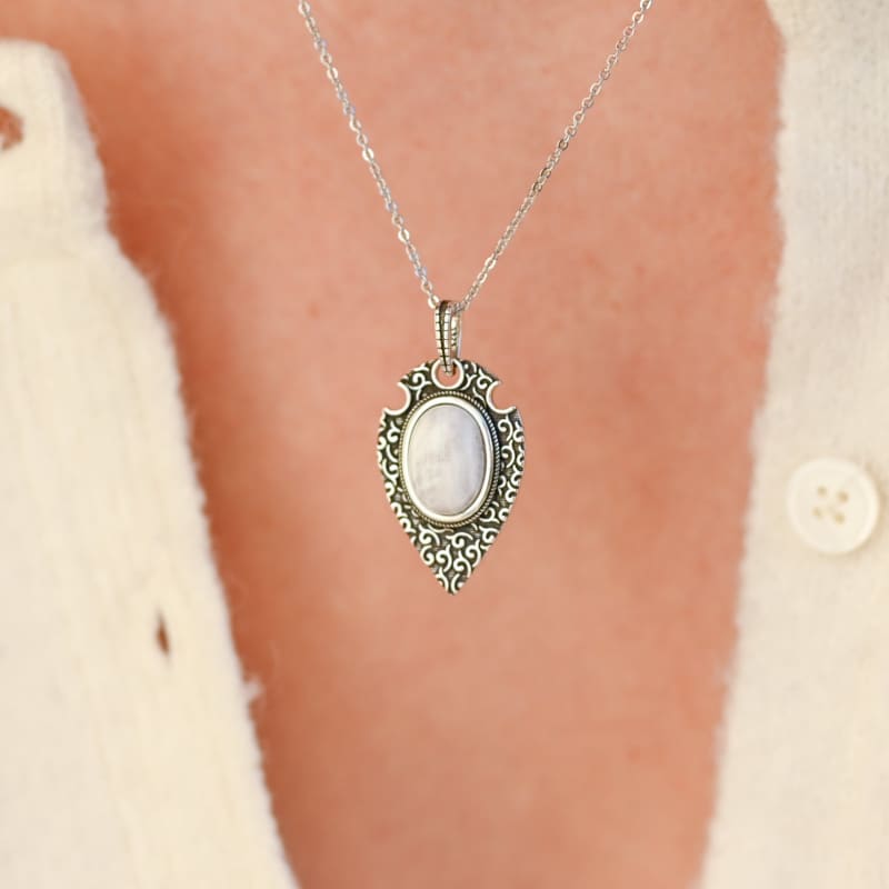 Collier Pierre de Lune Cabochon | Univers Minéral