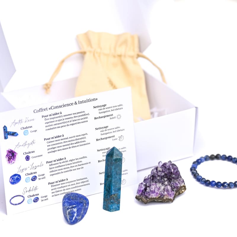 Conscience et intuition - Coffret lithothérapie | Univers 