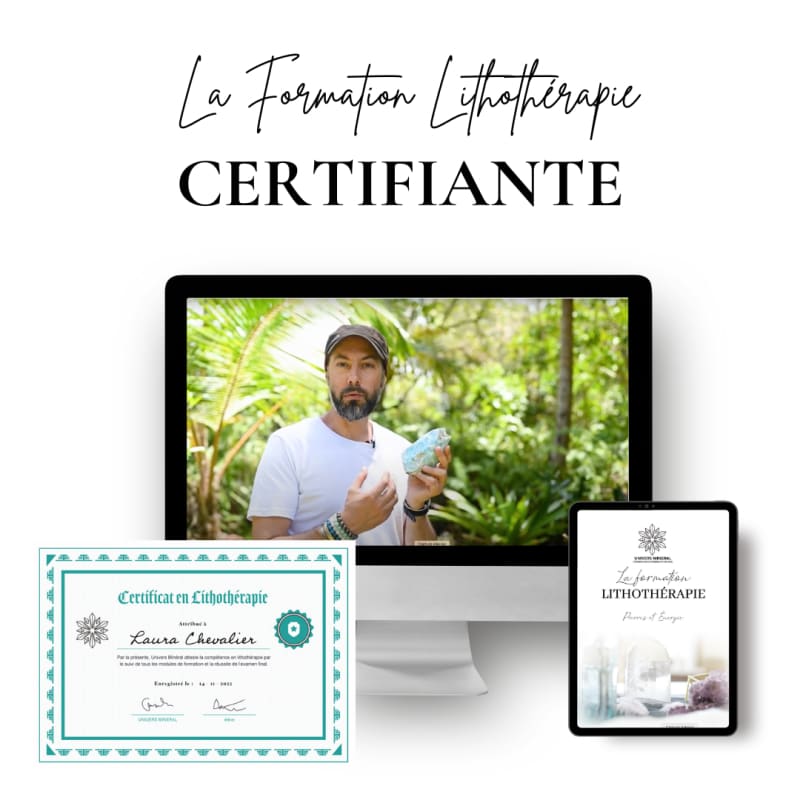 La Formation Lithothérapie certifiante Univers Minéral | 