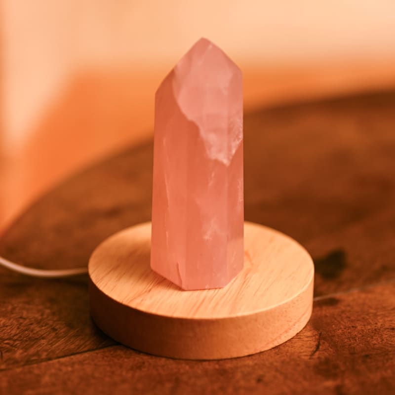 Lampe en Quartz Rose | universmineral