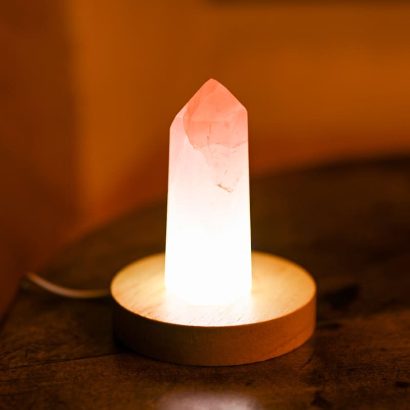 Lampe en Quartz Rose | universmineral