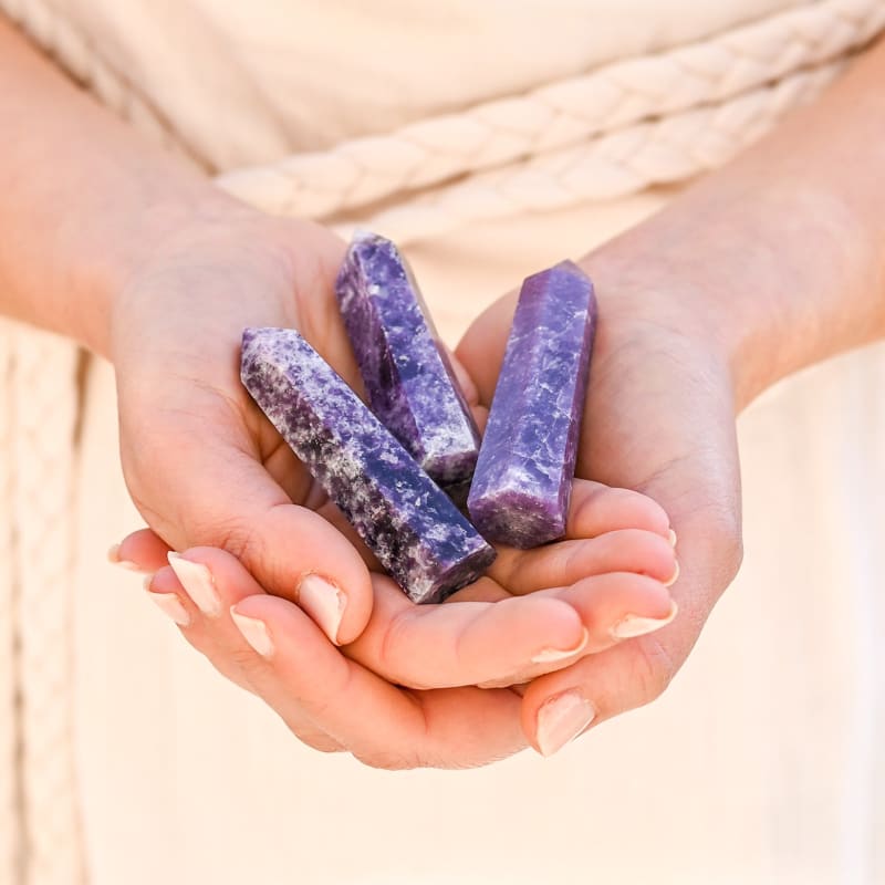 Lepidolite Pointe | Univers Minéral