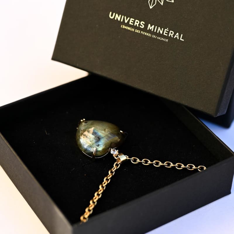 Pendentif Labradorite Coeur | Univers Minéral