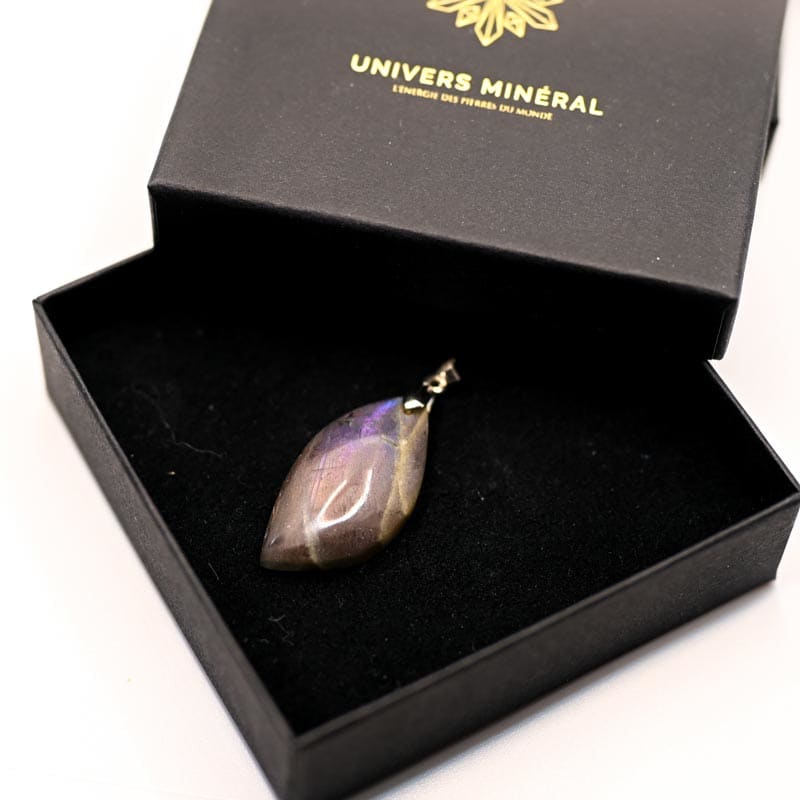 Pendentif labradorite violette