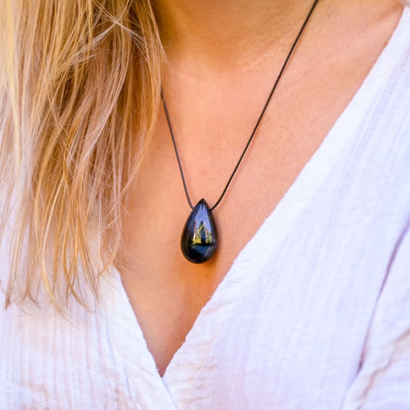 Pendentif Oeil de Faucon | Univers Minéral