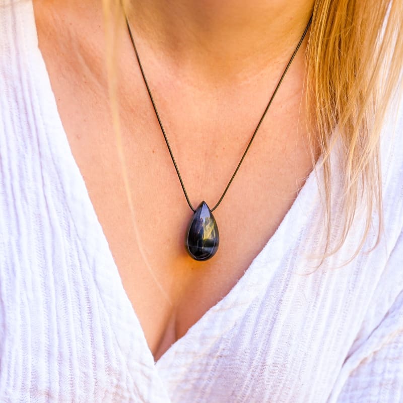 Pendentif Oeil de Faucon | Univers Minéral