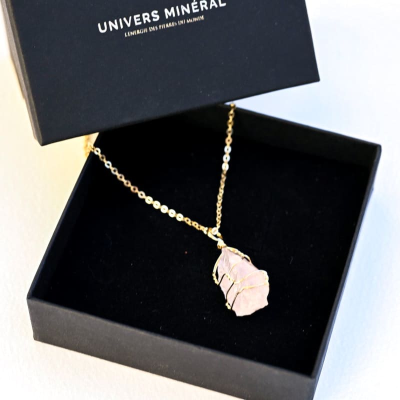 Pendentif Quartz Rose brut | universmineral