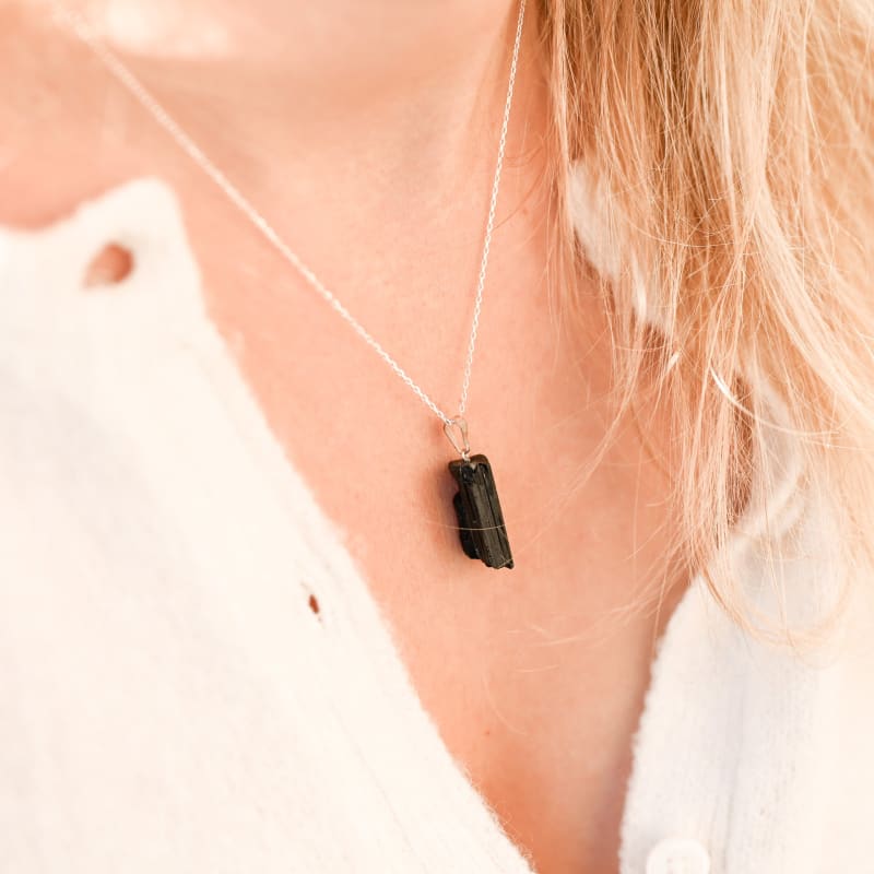 Pendentif Tourmaline noire brute | Univers Minéral
