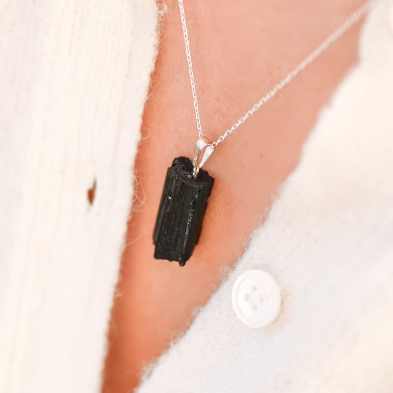 Pendentif Tourmaline noire brute | Univers Minéral