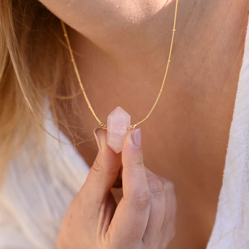 Quartz Rose Collier | Univers Minéral